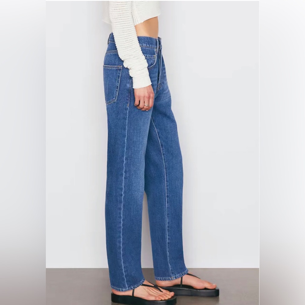 NWT FRAME Denim Le Slouch Seafarer Straight Leg Jean - Picture 2 of 12